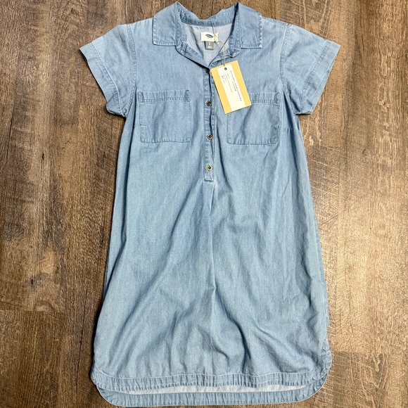 Womens Old Navy Denim Dress Sz Small, Preowned Button front Great Condition - Picture 1 of 9